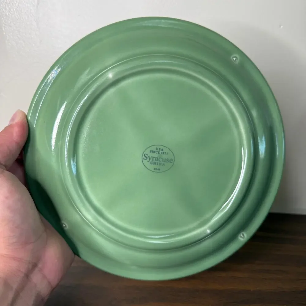 Vintage Syracuse Cantina Sage Green Plate